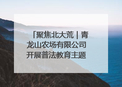 聚焦北大荒｜青龙山农场有限公司开展普法教育主题党日活动
